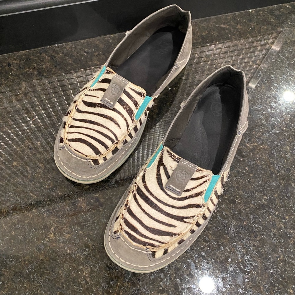 Ariat zebra black white shoes cruiser